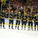 The Michigan team watches Notre Dame celebrate their 3-1 victory on Sunday, March 24. Daniel Brenner I AnnArbor.com